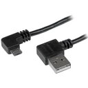 StarTech.com USBケーブル/A - Micro-B/2m/USB 2.0/両L型/オス・オス/BK(USB2AUB2RA2M) 目安在庫=○[メー...