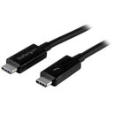 StarTech.com Thunderbolt 3 ケーブル/2m/USB-C DP互換/20Gbps/ブラック(TBLT3MM2M) 目安在庫=○[メール便...