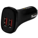 StarTech.com USB充電器/2ポート/24W 4.8A/車載シガーソケット用/ブラック(USB2PCARBKS) 目安在庫=△(2)