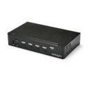 StarTech.com KVMスイッチ/4ポート/1画面/VGA/1920x1200/USB 3.0ハブ/AUX(SV431HDU3A2) 目安在庫=△
