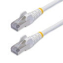 StarTech.com カテゴリ8(CAT8)LANケーブル/15m/ホワイト/25G/40G/PoE/LSZH(NLWH-15M-CAT8-PATCH) 目...