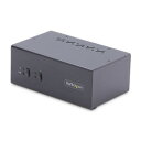 StarTech.com KVMスイッチ/2ポート/2画面/DP/4K60Hz/4x USB Type-A/AUX(P2DD46A2-KVM-SWITCH) 目...