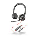 HP(Inc.) Poly Blackwire 8225 USB-C+USB-A 変換アダプタ付 両耳 有線モデル ノイズ(8X223AA) 目安在庫=△【6月末までポイント10倍】