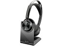 HP(Inc.) Poly Voyager Focus 2 USB-Cドングル付 +USB-A 変換アダプタ付 充電スタン(9T9J5AA#AC3) 目安在庫=△【6月末までポイント10倍】