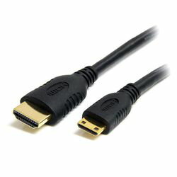 StarTech．com ディスプレイ変換ケーブル/Mini HDMI - HDMI 1.4/50cm/4K30Hz/BK(HDACMM50CM) 目安在庫=△