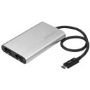 StarTech.com Thunderbolt 3 - 2ポートDisplayPort変換アダプタ 4K/60Hz Windowsのみ対(TB32DP2) 目安在庫=△【6月末までポイント10倍】
