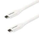 StarTech.com USBケーブル/C-C/2m/USB 2.0/480Mbps/5A/オス・オス/WT(USB2C5C2MW) 目安在庫=△