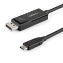 StarTech．com ディスプレイ変換ケーブル/USB-C - DP/1m/4K60Hz/双方向/BK(CDP2DP1MBD) 目安=○