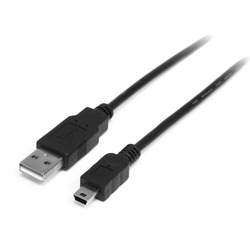 StarTech��com USB�����֥�/A - Mini-B/1m/USB 2.0/480Mbps/����������/BK(USB2HABM1M) �ܰº߸�=��[�᡼�����оݾ���]