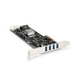 StarTech.com USB増設カード/PCIe 2.0 - 4x USB-A/5Gbps/SATA LP4電源(PEXUSB3S44V) 目安在庫 ○