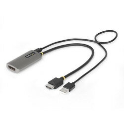 StarTech.com ディスプレイ変換ケーブル/HDMI 2.1 - DP 1.4/30cm/8K60Hz/BK(148B-HDMI-DP-8K) 目安在庫=△