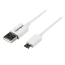 StarTech.com USBケーブル/A - Micro-B/2m/USB 2.0/480Mbps/オス・オス/WT(USBPAUB2MW) 目安在庫=○[...