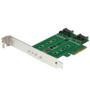 StarTech.com PCI Expressカード/x4/2x M.2 SATA/1x M.2 PCIe SSD NVMe(PEXM2SAT32N1) 目安在庫 △