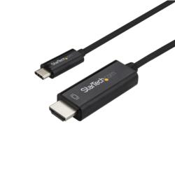 StarTech.com ディスプレイ変換ケーブル/USB-C - HDMI/1m/4K60Hz/HBR2/BK(CDP2HD1MBNL) 目安在庫=○