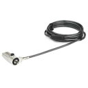 StarTech.com ノートPC用ロック/スチールワイヤー/2m/4桁ダイヤル錠/Wedge(LTLOCKNBL) 目安在庫=○