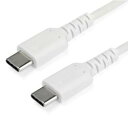 StarTech.com USBケーブル/C-C/1m/USB 2.0/60W/高耐久アラミド/ホワイト(RUSB2CC1MW) 目安在庫=○[メール便対象商品...