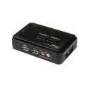 StarTech.com KVMスイッチ/2ポート/1画面/VGA/2048 x 1536/AUX/ケーブル付属(SV211KUSB) 目安在庫=△