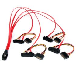StarTech.com ドライブケーブル/MiniSAS分岐/50cm/SFF-8087 - 4x SFF8482+SATA(SAS808782P50) 目安在庫=△