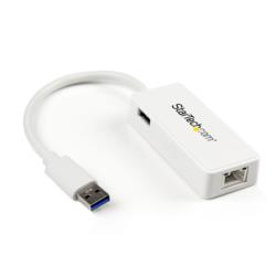 StarTech.com LANアダプター/USB 3.0/1xRJ45/10/100/1000Mbps/1xUSB-A/WT(USB31000SPTW) 目安在庫=△