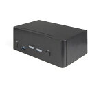 StarTech.com KVMスイッチ/2ポート/2画面/HDMI 2.0/4K60Hz/USB 3.0 ハブ/AUX(SV231DHU34K6) 目安在庫=△