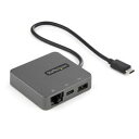 StarTech.com USBマルチハブ/USB-C/4K30Hz HDMI又はVGA/2x USB/LAN/TB3(DKT31CHVL) 目安在庫=△