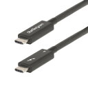 StarTech.com Thunderbolt 4ケーブル/2m/8K60Hz/40Gbps/100W PD/Intel認証(A40G2MB-TB4-CABLE) 目安在庫=△【6月末までポイント10倍】