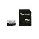 トランセンドジャパン 高耐久 microSDXC Class10 UHS-I U3 256GB (SDカード変換アダプタ付き)(TS256GUSD350V) 目...