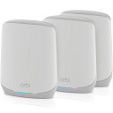 NETGEAR Inc. Orbi WiFi 6 AX5400 トライバンドメッシュWiFi システム スターターキット3(RBK763S-100JPS) 目安=△