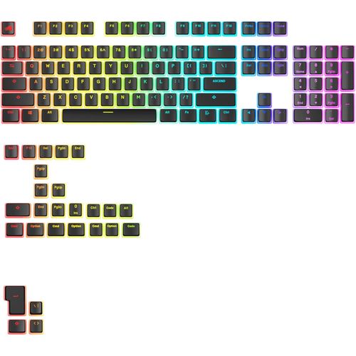 Glorious Glorious Aura V3 Keycaps Black - US - Retail 目安在庫=△