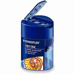ステッドラー STAEDTLER ノリスクラブ　蓋付きシャープナー（三角型2穴）(512 128) 目安在庫=○