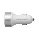 グリーンハウス GREEN HOUSE USBシガーソケット充電アダプタ 2ポート 4.2A ホワイト(GH-CCU2A-WH) メーカー在庫品