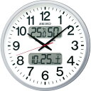 セイコー 電波掛時計 オフィスタイプ カレンダー・温度湿度表示付 1台(KX237S) 目安在庫=○