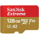 SanDisk サンディスク エクストリーム microSDXC UHS-Iカード 128GB(SDSQXAA-128G-JN3MD) 目安在庫=○[メール便対...