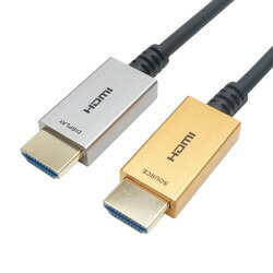 Hdmi Cable - ホーリック horic 光ファイバー HDMIケーブル 15m ゴールド/シルバー(HH150-076GSB) メーカー在庫品