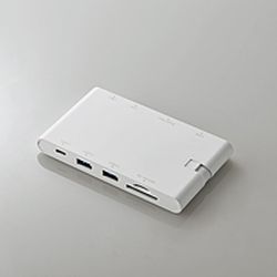 エレコム Type-Cドッキングステーション PD/USB/HDMI/Dsub/LAN/SD/ホワイト(DST-C05WH) メーカー在庫品【10P03Dec16】