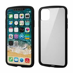 ���쥳�� ELECOM iPhone 11 Pro Max TOUGH SLIM LITE �ե졼�५�顼 �֥�å�(PM-A19DTSLFCBK) �ܰº߸�=���ڿ��̸����