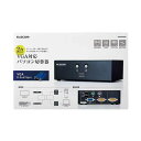 エレコム ELECOM KVMスイッチ パソコン2台 切替器 ディスプレイ端子 VGA / マウス・キーボード端子 USB PS/2 バスパワー駆動(KVM-N...