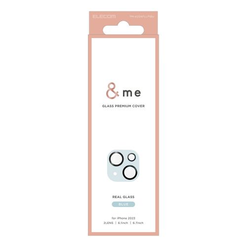 ���쥳�� ELECOM iPhone 15/iPhone 15 Plus ��󥺥��С� ���饹 &me �ѥ�åȥ��顼 �֥롼(PM-A23AFLLP1BU) �᡼�����߸���[�᡼�����оݾ���]