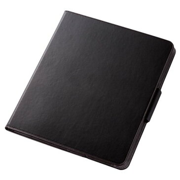 エレコム iPad Pro 12.9 フラップカバー ヴィーガンレザー 360度回転 ブラック(TB-A20PL360BK) メーカー在庫品【10P03Dec16】