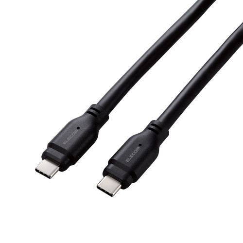 ���쥳�� ELECOM USB Type-C to USB Type-C�����֥� USB3.1��� 100W�б� ����������� 1.5m �֥�å�(MPA-CC1G15BK) �᡼�����߸���[�᡼�����оݾ���]