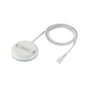 エレコム ELECOM ワイヤレス充電器 Qi認証 Qi2対応 15W/7.5W/5W マグネット式 卓上 スタンド 2Way ケーブル一体 1m ホワイト(W-MA06WH) メーカー在庫品