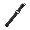 エレコム ELECOM Apple Watch用ソフトレザーバンド ブラック(AW-45BDLBK) メーカー在庫品【6月末までポイント10倍】