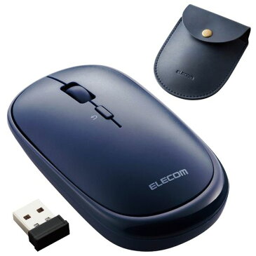 エレコム BlueLEDマウス 薄型 無線 4ボタン ポーチ付 ブルー(M-TM10DBBU) メーカー在庫品【10P03Dec16】
