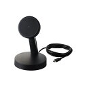 エレコム ELECOM マグネットQi2規格対応ワイヤレス充電器/15W/スタンドタイプ/1.5m/ブラック(W-MS10BK) メーカー在庫品