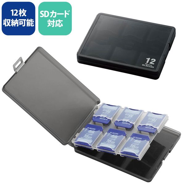 【P5E】エレコム SDカードケース/12枚収納/SD(CMC-06N...(3.0)
