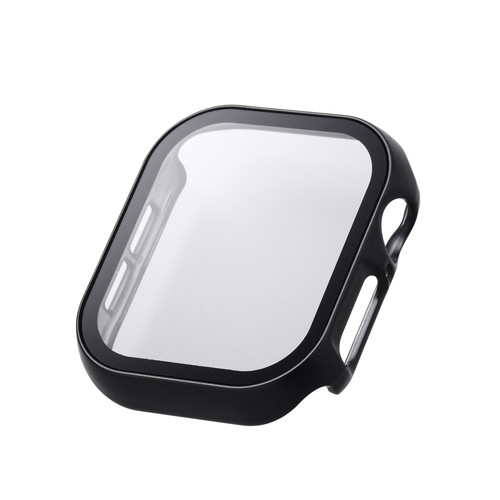 ���쥳�� ELECOM Apple Watch Series 10 [ 42mm ] �ե륫�С� �᥿��å� �֥�å�(AW-24BFCGPBK) �᡼�����߸�...