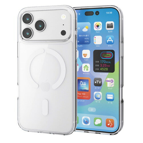 エレコム ELECOM iPhone 17 Pro Max ケース ハイブリッド 衝撃吸収 MAGKEEP 白(PM-A25DMAG02WH) メーカー在庫品(2.0)
