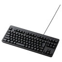 エレコム ELECOM 有線キーボード メンブレン式 コンパクトサイズ ブラック(TK-FCM103BK) メーカー在庫品