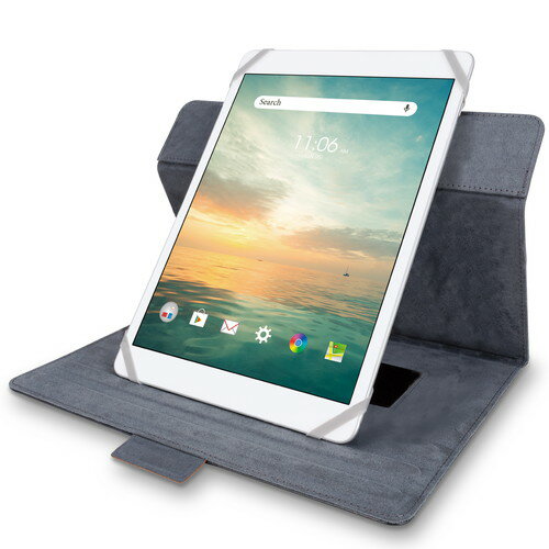 エレコム ELECOM タブレットケース カバー 汎用 8.5～11.5インチ 手帳型 360度回転 ブラック(TB-10360NBK) メーカー在庫品