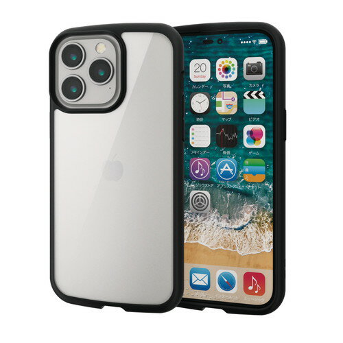 ���쥳�� ELECOM iPhone 14 Pro Max TOUGH SLIM LITE �ե졼�५�顼 �֥�å�(PM-A22DTSLFCBK) �᡼�����߸���